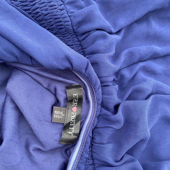 Elegant Blue Maxi Dress - Picture 2 of 2